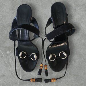 Gucci Horsebit Ankle Straps Sandals